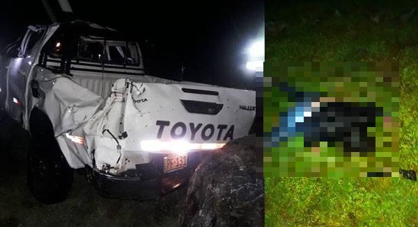 Chincheros: una policía femenina fallecida y cuatro heridos tras caída de camioneta a abismo 
